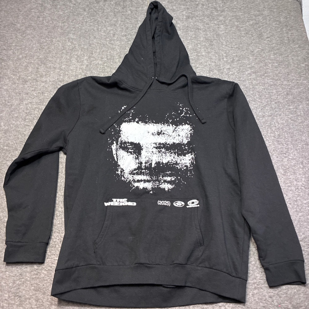 The Weeknd After Hours Til Dawn Tour Hoodie Mens XL Black‎ Graphic Pullover